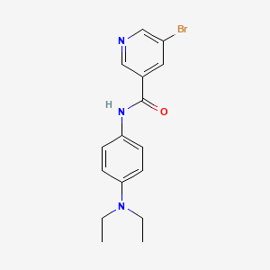 5-bromo-N-[4-(diethylamino)phenyl]pyridine-3-carboxamide
