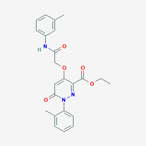 Ethyl 4-[2-(3-methylanilino)-2-oxoethoxy]-1-(2-methylphenyl)-6-oxopyridazine-3-carboxylate