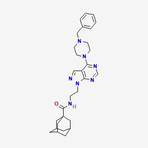 N-{2-[4-(4-benzylpiperazin-1-yl)-1H-pyrazolo[3,4-d]pyrimidin-1-yl]ethyl}adamantane-1-carboxamide