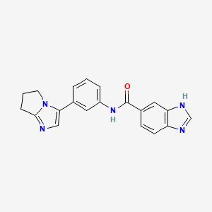 N-(3-(6,7-dihydro-5H-pyrrolo[1,2-a]imidazol-3-yl)phenyl)-1H-benzo[d]imidazole-5-carboxamide