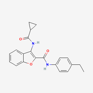 3-(cyclopropanecarboxamido)-N-(4-ethylphenyl)benzofuran-2-carboxamide