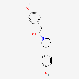 2-(4-Hydroxyphenyl)-1-(3-(4-hydroxyphenyl)pyrrolidin-1-yl)ethanone
