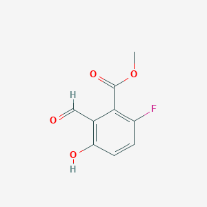 molecular formula C9H7FO4 B2771294 Methyl 6-fluoro-2-formyl-3-hydroxybenzoate CAS No. 1427373-40-7