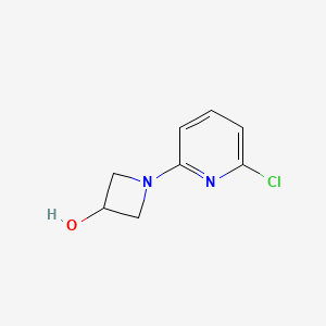 molecular formula C8H9ClN2O B2771309 1-(6-氯吡啶-2-基)吖唑烷-3-醇 CAS No. 1856187-72-8