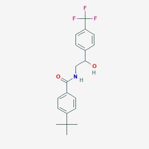 molecular formula C20H22F3NO2 B2771322 4-(叔丁基)-N-(2-羟基-2-(4-(三氟甲基)苯基)乙基)苯甲酰胺 CAS No. 1351618-91-1