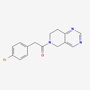 2-(4-bromophenyl)-1-(7,8-dihydropyrido[4,3-d]pyrimidin-6(5H)-yl)ethanone