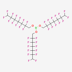 molecular formula C21H9BF36O3 B2771349 Tris(1H,1H,7H-perfluoroheptyl)borate CAS No. 1995-96-6