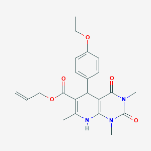 Prop-2-enyl 5-(4-ethoxyphenyl)-1,3,7-trimethyl-2,4-dioxo-5,8-dihydropyrido[2,3-d]pyrimidine-6-carboxylate