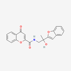 N-(2-(benzofuran-2-yl)-2-hydroxypropyl)-4-oxo-4H-chromene-2-carboxamide