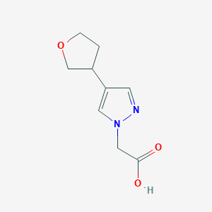 2-[4-(oxolan-3-yl)-1H-pyrazol-1-yl]acetic acid