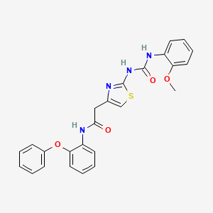 2-(2-(3-(2-methoxyphenyl)ureido)thiazol-4-yl)-N-(2-phenoxyphenyl)acetamide