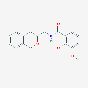 molecular formula C19H21NO4 B2771377 N-(isochroman-3-ylmethyl)-2,3-dimethoxybenzamide CAS No. 2034497-20-4
