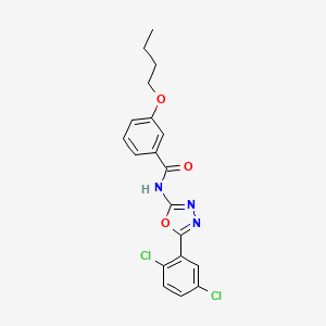 3-butoxy-N-[5-(2,5-dichlorophenyl)-1,3,4-oxadiazol-2-yl]benzamide