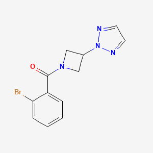 (3-(2H-1,2,3-triazol-2-yl)azetidin-1-yl)(2-bromophenyl)methanone