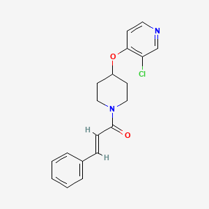 (E)-1-(4-((3-chloropyridin-4-yl)oxy)piperidin-1-yl)-3-phenylprop-2-en-1-one