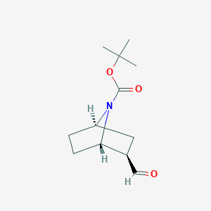 molecular formula C12H19NO3 B2771402 Tert-butyl (1S,2R,4R)-2-formyl-7-azabicyclo[2.2.1]heptane-7-carboxylate CAS No. 2287248-99-9