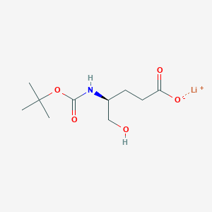 molecular formula C10H18LiNO5 B2771404 Lithium;(4S)-5-hydroxy-4-[(2-methylpropan-2-yl)oxycarbonylamino]pentanoate CAS No. 2416219-22-0