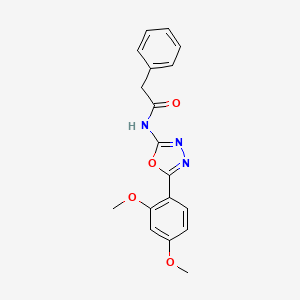 N-(5-(2,4-dimethoxyphenyl)-1,3,4-oxadiazol-2-yl)-2-phenylacetamide