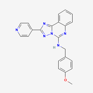 N-(4-methoxybenzyl)-2-pyridin-4-yl[1,2,4]triazolo[1,5-c]quinazolin-5-amine