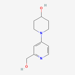 1-[2-(Hydroxymethyl)pyridin-4-yl]piperidin-4-ol