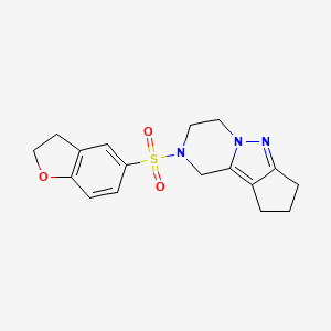 2-((2,3-dihydrobenzofuran-5-yl)sulfonyl)-2,3,4,7,8,9-hexahydro-1H-cyclopenta[3,4]pyrazolo[1,5-a]pyrazine