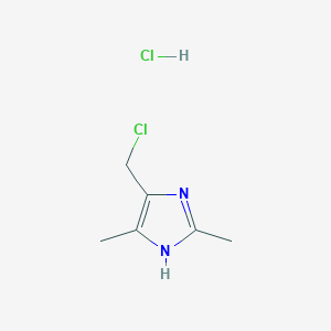 molecular formula C6H10Cl2N2 B2771451 4-(氯甲基)-2,5-二甲基-1H-咪唑 盐酸盐 CAS No. 76238-20-5