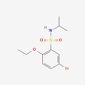 molecular formula C11H16BrNO3S B2771453 5-bromo-2-ethoxy-N-isopropylbenzenesulfonamide CAS No. 873588-81-9