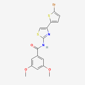 N-[4-(5-bromothiophen-2-yl)-1,3-thiazol-2-yl]-3,5-dimethoxybenzamide