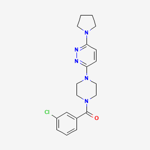 3-[4-(3-Chlorobenzoyl)piperazin-1-yl]-6-pyrrolidin-1-ylpyridazine