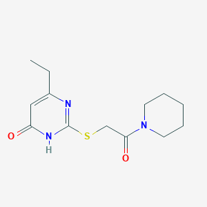 6-ethyl-2-((2-oxo-2-(piperidin-1-yl)ethyl)thio)pyrimidin-4(3H)-one