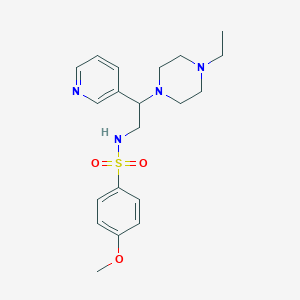 N-[2-(4-ethylpiperazin-1-yl)-2-pyridin-3-ylethyl]-4-methoxybenzenesulfonamide