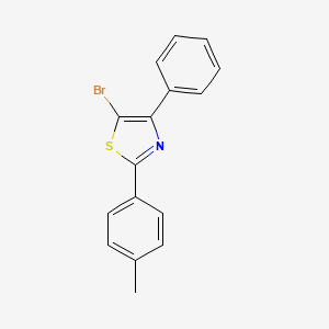 molecular formula C16H12BrNS B2771506 5-Bromo-2-(4-methylphenyl)-4-phenylthiazole CAS No. 1965304-85-1