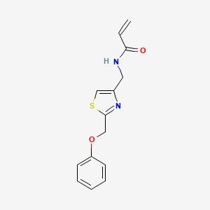 molecular formula C14H14N2O2S B2771508 N-{[2-(phenoxymethyl)-1,3-thiazol-4-yl]methyl}prop-2-enamide CAS No. 2094447-16-0