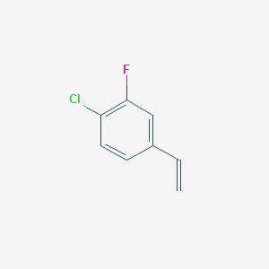 molecular formula C8H6ClF B2771509 4-Chloro-3-fluorostyrene CAS No. 1263414-46-5