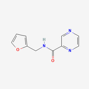 molecular formula C10H9N3O2 B2771510 N-(furan-2-ylmethyl)pyrazine-2-carboxamide CAS No. 443749-39-1