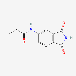 molecular formula C11H10N2O3 B2771533 N-(1,3-dioxoisoindol-5-yl)propanamide CAS No. 683232-73-7