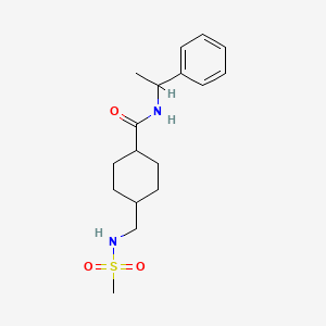 4-(methylsulfonamidomethyl)-N-(1-phenylethyl)cyclohexanecarboxamide