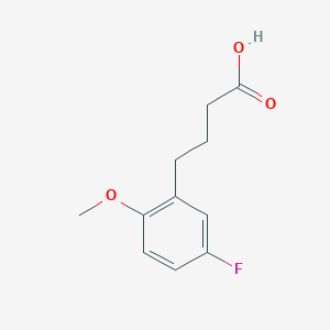 molecular formula C11H13FO3 B2771570 4-(5-Fluoro-2-methoxyphenyl)butanoic acid CAS No. 49800-58-0