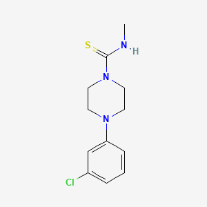 4-(3-chlorophenyl)-N-methylpiperazine-1-carbothioamide