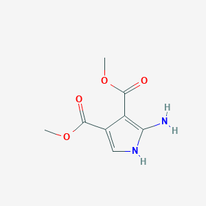 molecular formula C8H10N2O4 B2771577 3,4-dimethyl 2-amino-1H-pyrrole-3,4-dicarboxylate CAS No. 54760-19-9