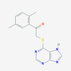 molecular formula C15H14N4OS B277158 1-(2,5-dimethylphenyl)-2-(9H-purin-6-ylsulfanyl)ethanone 