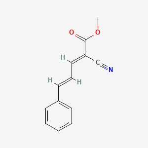molecular formula C13H11NO2 B2771581 (2E,4E)-2-Cyano-5-phenyl-penta-2,4-dienoic acid methyl ester CAS No. 41109-94-8