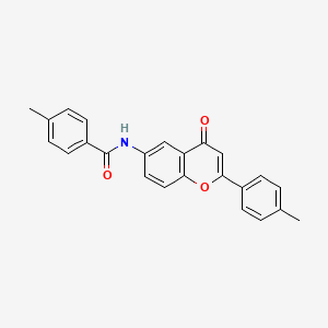 4-methyl-N-[2-(4-methylphenyl)-4-oxo-4H-chromen-6-yl]benzamide
