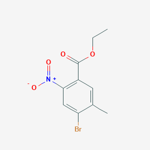 molecular formula C10H10BrNO4 B2771583 Ethyl 4-Bromo-5-methyl-2-nitrobenzoate CAS No. 1805600-33-2