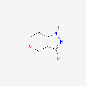 molecular formula C6H7BrN2O B2771585 3-Bromo-1,4,6,7-tetrahydropyrano[4,3-c]pyrazole CAS No. 1351386-47-4