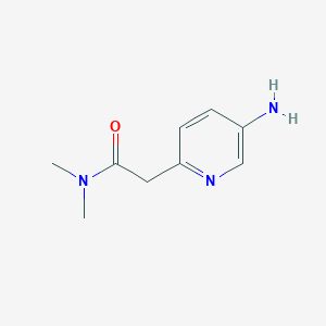 molecular formula C9H13N3O B2771587 2-(5-aminopyridin-2-yl)-N,N-dimethylacetamide CAS No. 1694532-03-0