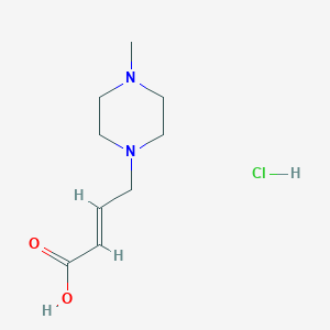 molecular formula C9H17ClN2O2 B2771588 (E)-4-(4-甲基哌嗪-1-基)丁-2-烯酸盐酸盐 CAS No. 1472802-56-4