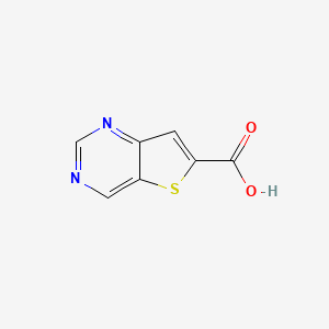 molecular formula C7H4N2O2S B2771591 Thieno[3,2-d]pyrimidine-6-carboxylic acid CAS No. 1211539-93-3