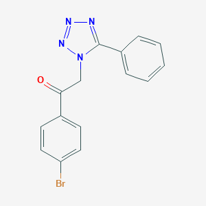 molecular formula C15H11BrN4O B277160 1-(4-bromophenyl)-2-(5-phenyl-1H-tetraazol-1-yl)ethanone 