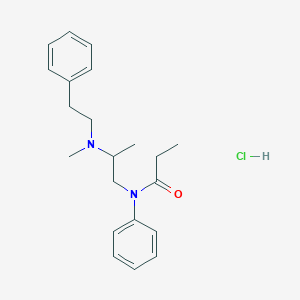molecular formula C21H29ClN2O B2771605 N-[2-[methyl(2-phenylethyl)amino]propyl]-N-phenyl-propanamide,monohydrochloride CAS No. 1346602-83-2